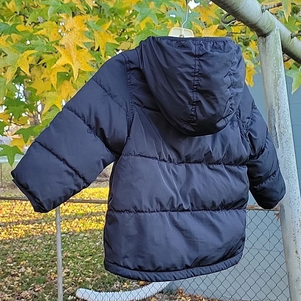NEW Old Navy Water-Resistant Unisex Puffer Jacket Coat with Hood for Toddlers